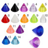 Bille cône acrylique unie filetage 1.6mm