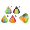 Bille cône acrylique mélange de couleur filetage 1.6mm