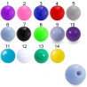 Bille cône acrylique unie opaque filetage 1.2mm