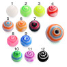 Bille acrylique spirale UV filetage 1.6mm