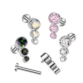 Piercing labret ligne...