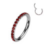 Anneau clipper titane zirconium griffé – Piercing hélix, tragus, cartilage