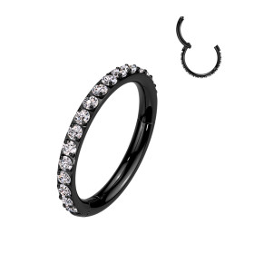 Piercing anneau titane noir...