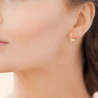 Boucles d’oreilles anneaux plaqué or torsadé – Discrétion et élégance