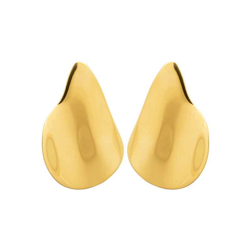 Boucles d’oreilles en acier inoxydable doré – Style moderne et audacieux Boucles d’oreilles en acier inoxydable doré – Style moderne et audacieux