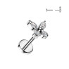 Piercing nez papillon en titane avec zirconium – Finesse et éclat naturel
