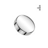 Piercing microdermal plat en titane gris 4mm – Simplicité et durabilité professionnelle