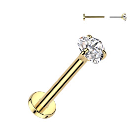 Piercing nez en titane doré...