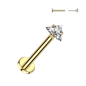 Piercing nez en titane doré...