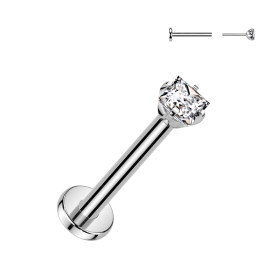 Piercing nez en titane gris...