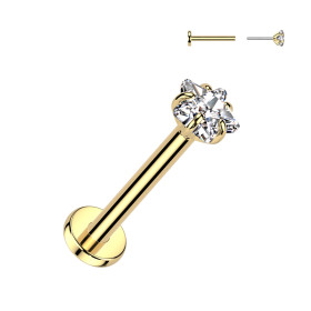 Piercing nez en titane doré...