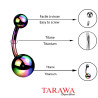 Prothèse piercing nombril en acier chirurgical - Tarawa Piercing