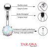 Piercing nombril pierre Jade rose - Tarawa piercing