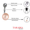 Piercing nombril perle de culture 8 mm bouton rose - Tarawa