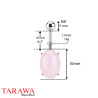 Piercing Nombril Pierre Quartz rose - Tarawa.com