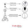 Piercing Nombril Triangle Celte