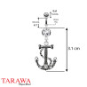 Piercing Nombril ancre avec cordage