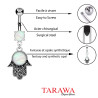 Piercing Nombril main Fatma opale