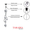 Piercing Nombril Pendentif Arabesque perle
