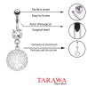 Piercing nombril Arbre de vie pendentif