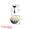 Piercing nombril symbole de la femme Gay Pride
