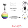 Piercing nombril logo Gay Pride
