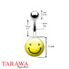 Piercing nombril logo Smiley