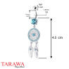Piercing nombril capteur de rêve argent - Tarawa.com