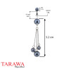 Piercing nombril chaine imitation perle - Tarawa Piercing