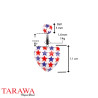 Piercing nombril coeur imprimé étoile - Tarawa piercing