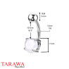 Piercing nombril Argenon Flourite - Tarawa piercing