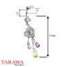Piercing nombril pendentif coeur chainettes - Tarawa piercing