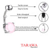 Piercing nombril pierre Jade rose - Tarawa piercing