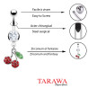 Piercing nombril pendentif cerise strass rouge - Tarawa piercing