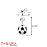 Piercing nombril pendentif ballon de foot - Tarawa piercing