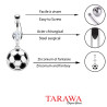 Piercing nombril pendentif ballon de foot - Tarawa piercing