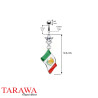 Piercing nombril drapeau du Mexique - Tarawa.com