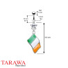 Piercing nombril drapeau de l'Irlande - Tarawa.com