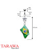Piercing nombril pendentif drapeau Brésil - Tarawa.com