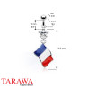 Piercing nombril drapeau de la Hollande - Tarawa.com
