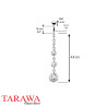 Piercing nombril Cascade cristal - Tarawa.com