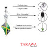 Piercing nombril drapeau de la Jamaïque - Tarawa.com