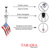 Piercing nombril drapeau Américain - Tarawa.com
