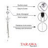 Piercing nombril Fleur pendante cristlal - Tarawa.com