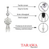 Piercing nombril pendentif Attrape rêve - Tarawa.com