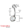 Piercing Nombril classique solitaire- Tarawa.com