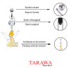 piercing nombril fée clochette cristal blanc  - Piercing Tarawa