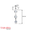 Piercing nombril vintage pendentif cristal - Tarawa piercing