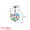 Piercing nombril coeur couleur - Tarawa.com