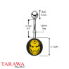 Piercing nombril Iron man - Tarawa.com